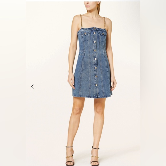 michael kors denim dress with gold chain Denim Dress Michael Kors Chain Lace Up Dress Michael Kors Denim Belted Mini Dress Bloomingdale's Women